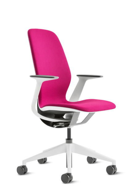 chaise silq de steelcase en rose